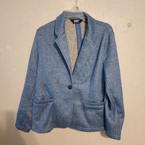 Lands' End One Button Blue Blazer Size L